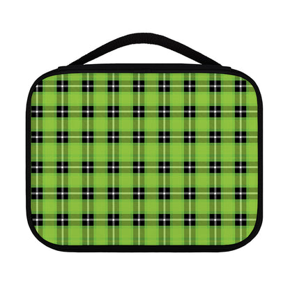 UFO Green Tartan Pattern Print Classic Bible Case