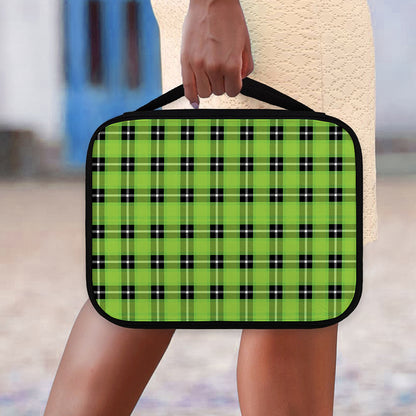 UFO Green Tartan Pattern Print Classic Bible Case