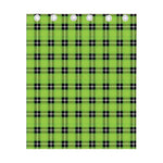 UFO Green Tartan Pattern Print Curtain