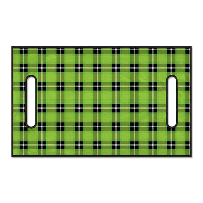 UFO Green Tartan Pattern Print Golf Cart Seat Cover
