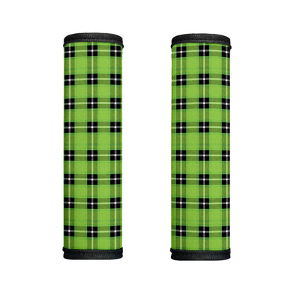 UFO Green Tartan Pattern Print Handle Covers