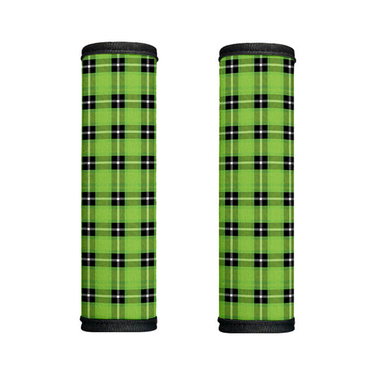 UFO Green Tartan Pattern Print Handle Covers