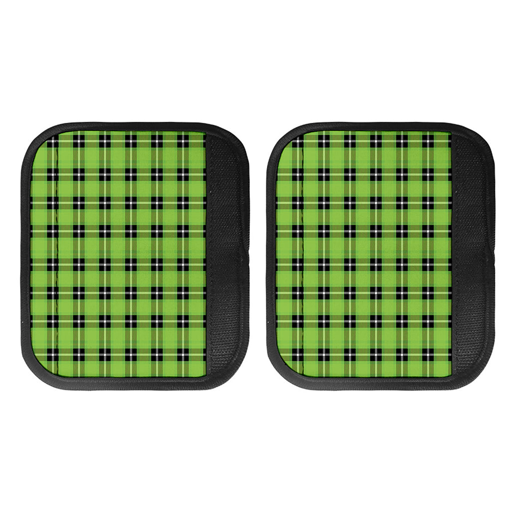 UFO Green Tartan Pattern Print Handle Covers