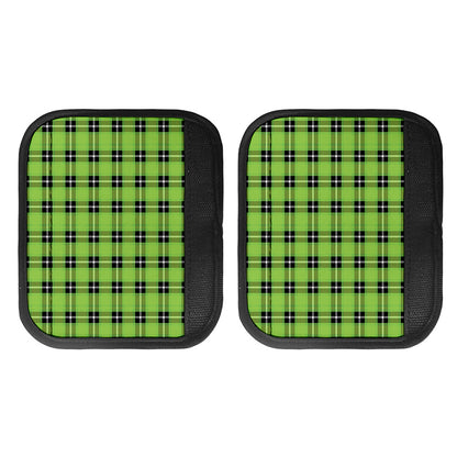 UFO Green Tartan Pattern Print Handle Covers