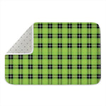 UFO Green Tartan Pattern Print Indoor Door Mat
