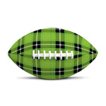 UFO Green Tartan Pattern Print Rugby Ball