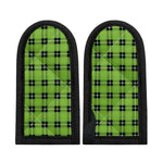 UFO Green Tartan Pattern Print Skillet Handle Cover