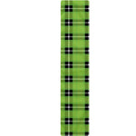 UFO Green Tartan Pattern Print Table Runner