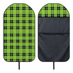 UFO Green Tartan Pattern Print Waterproof Car Seat Cover