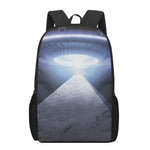 UFO Pyramid Print 17 Inch Backpack