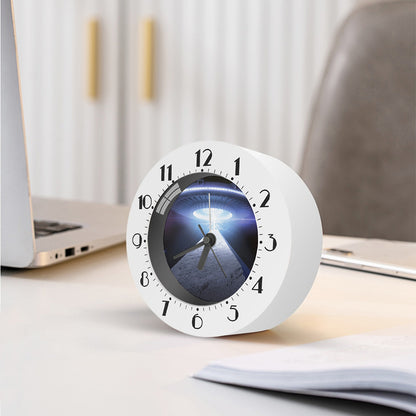 UFO Pyramid Print Alarm Clock