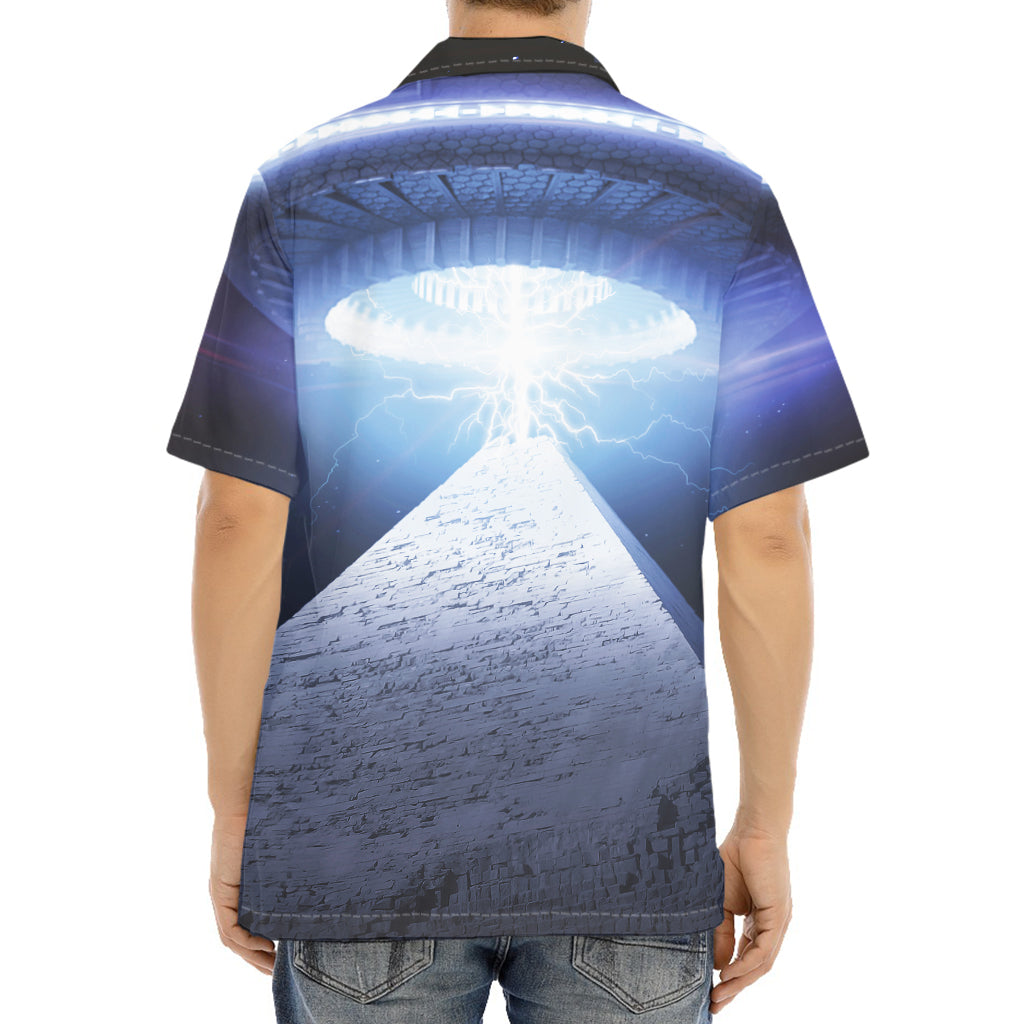 UFO Pyramid Print Aloha Shirt