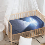 UFO Pyramid Print Baby Crib Sheet