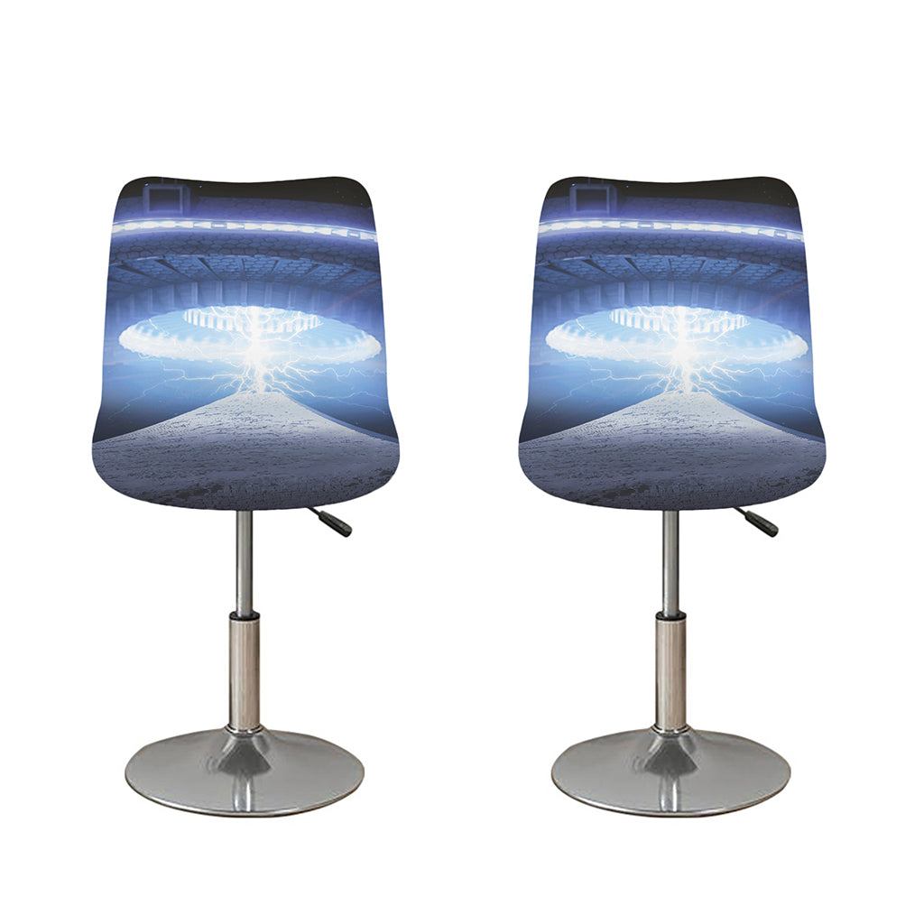 UFO Pyramid Print Bar Stool Covers