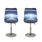 UFO Pyramid Print Bar Stool Covers