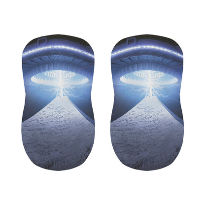 UFO Pyramid Print Bar Stool Covers