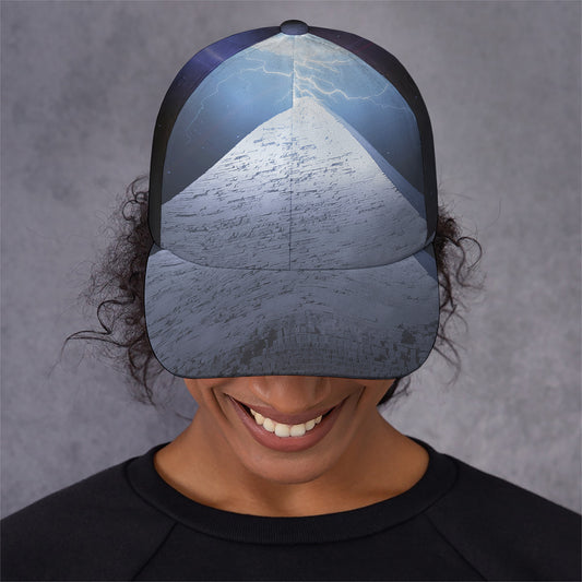 UFO Pyramid Print Baseball Cap