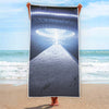 UFO Pyramid Print Beach Towel