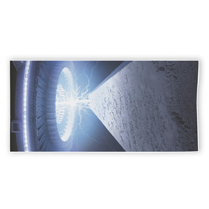 UFO Pyramid Print Beach Towel