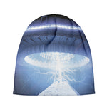 UFO Pyramid Print Beanie