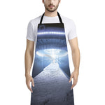 UFO Pyramid Print Bib Apron With Pocket