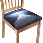 UFO Pyramid Print Chair Cushion Cover