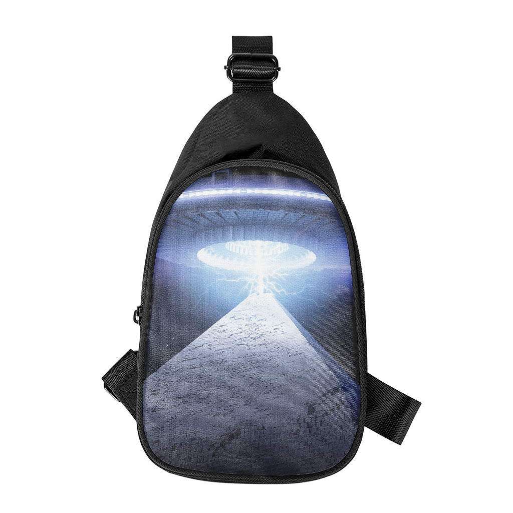 UFO Pyramid Print Chest Bag