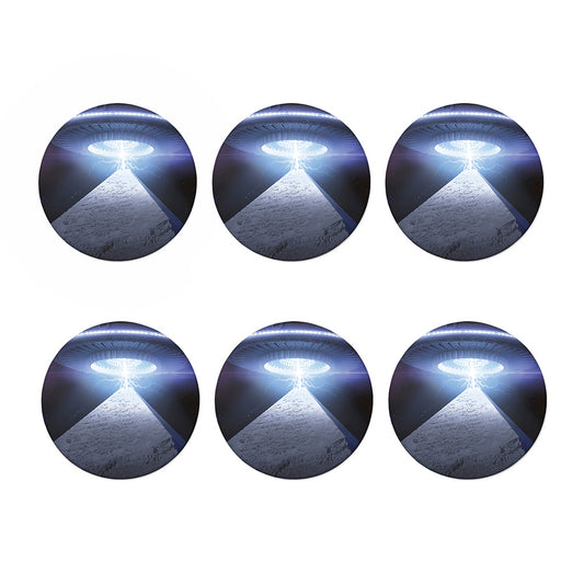 UFO Pyramid Print Coaster Set