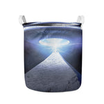 UFO Pyramid Print Collapsible Laundry Basket