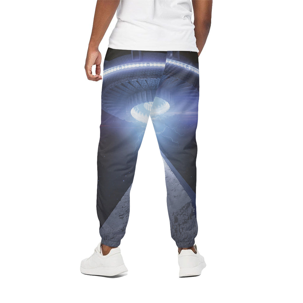 UFO Pyramid Print Cotton Pants