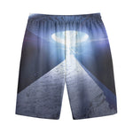 UFO Pyramid Print Cotton Shorts