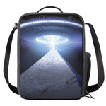 UFO Pyramid Print Crossbody Lunch Bag