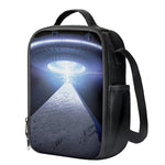 UFO Pyramid Print Crossbody Lunch Bag