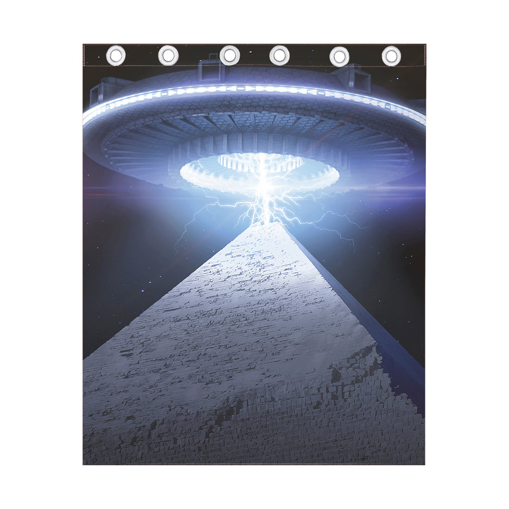 UFO Pyramid Print Curtain