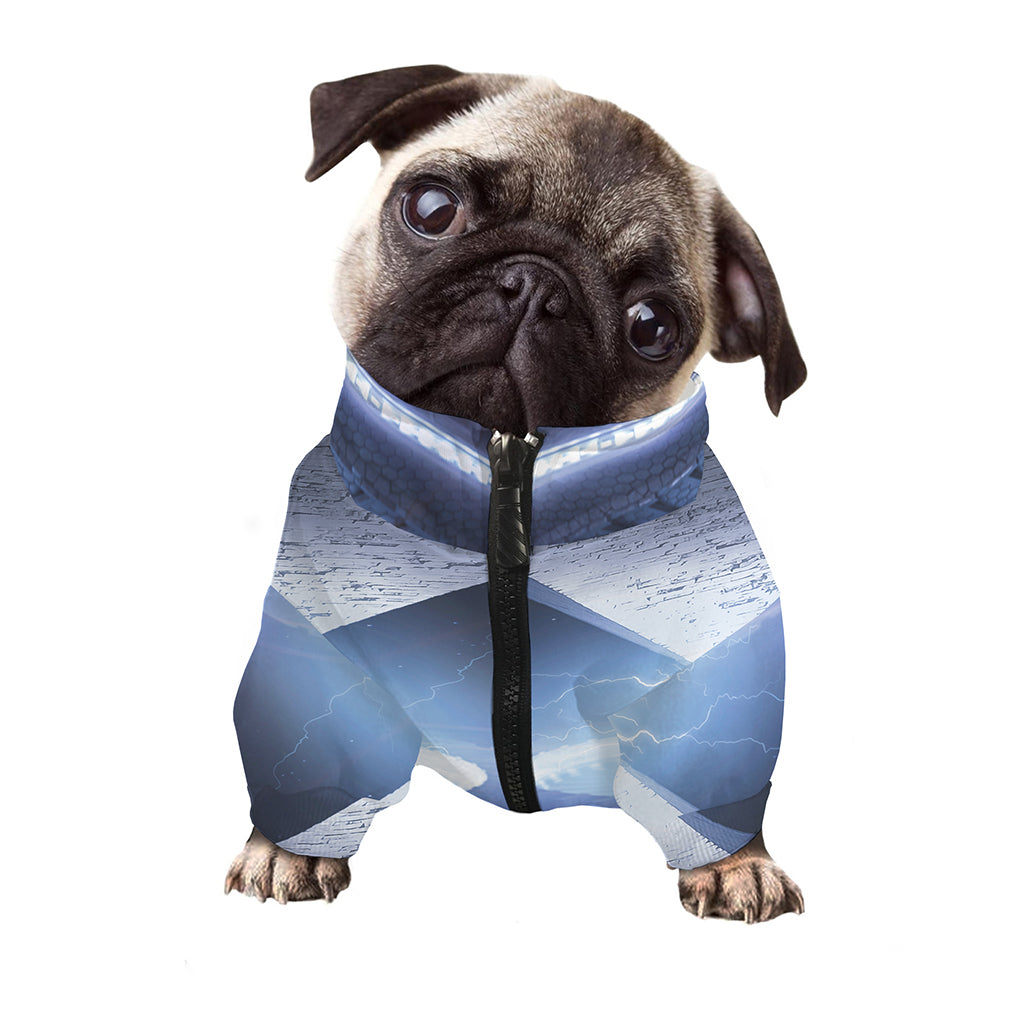 UFO Pyramid Print Dog Zip Up Jacket