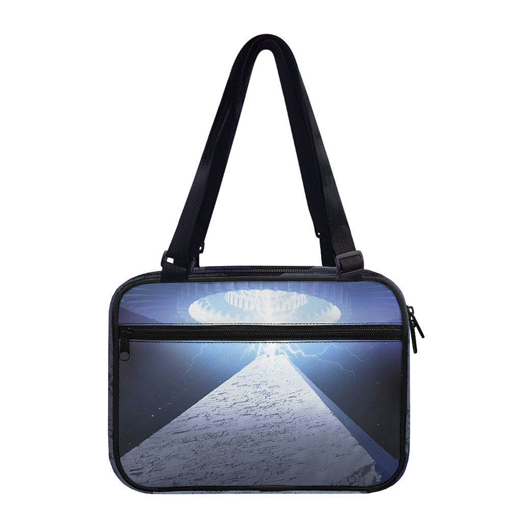 UFO Pyramid Print Double Strap Bible Bag