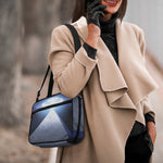 UFO Pyramid Print Double Strap Bible Bag