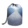 UFO Pyramid Print Drawstring Makeup Bag