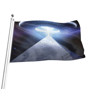 UFO Pyramid Print Flag