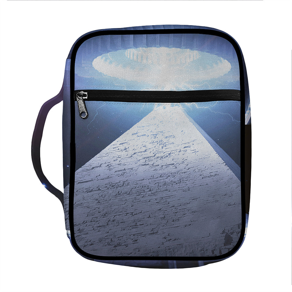 UFO Pyramid Print Front Pocket Bible Bag