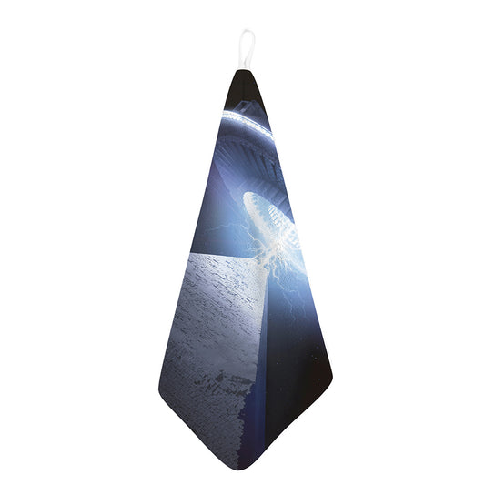 UFO Pyramid Print Hand Towel