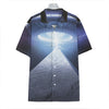 UFO Pyramid Print Hawaiian Shirt