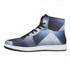 UFO Pyramid Print High Top Leather Sneakers