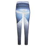 UFO Pyramid Print High-Waisted Pocket Leggings