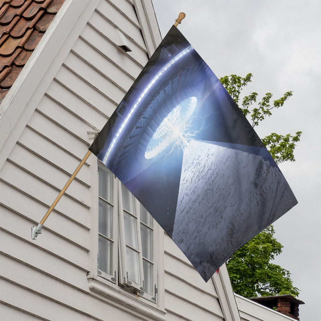 UFO Pyramid Print House Flag