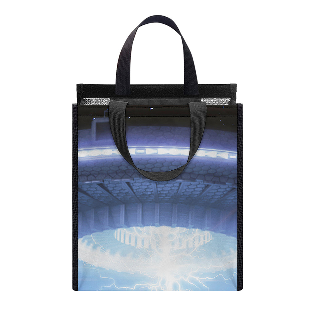 UFO Pyramid Print Insulated Lunch Tote