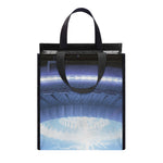 UFO Pyramid Print Insulated Lunch Tote