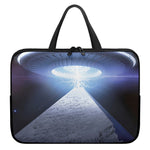 UFO Pyramid Print Laptop Sleeve With Handle