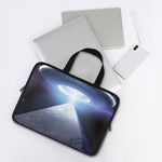 UFO Pyramid Print Laptop Sleeve With Handle