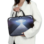 UFO Pyramid Print Laptop Sleeve With Handle